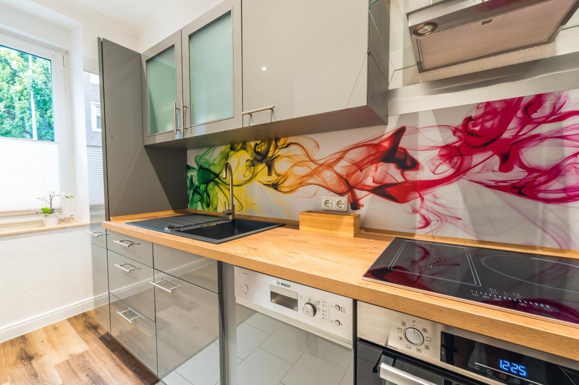 Stylisch - Ruhig - Gemuetlich - Zentral - Einladend Apartment Krefeld Bagian luar foto