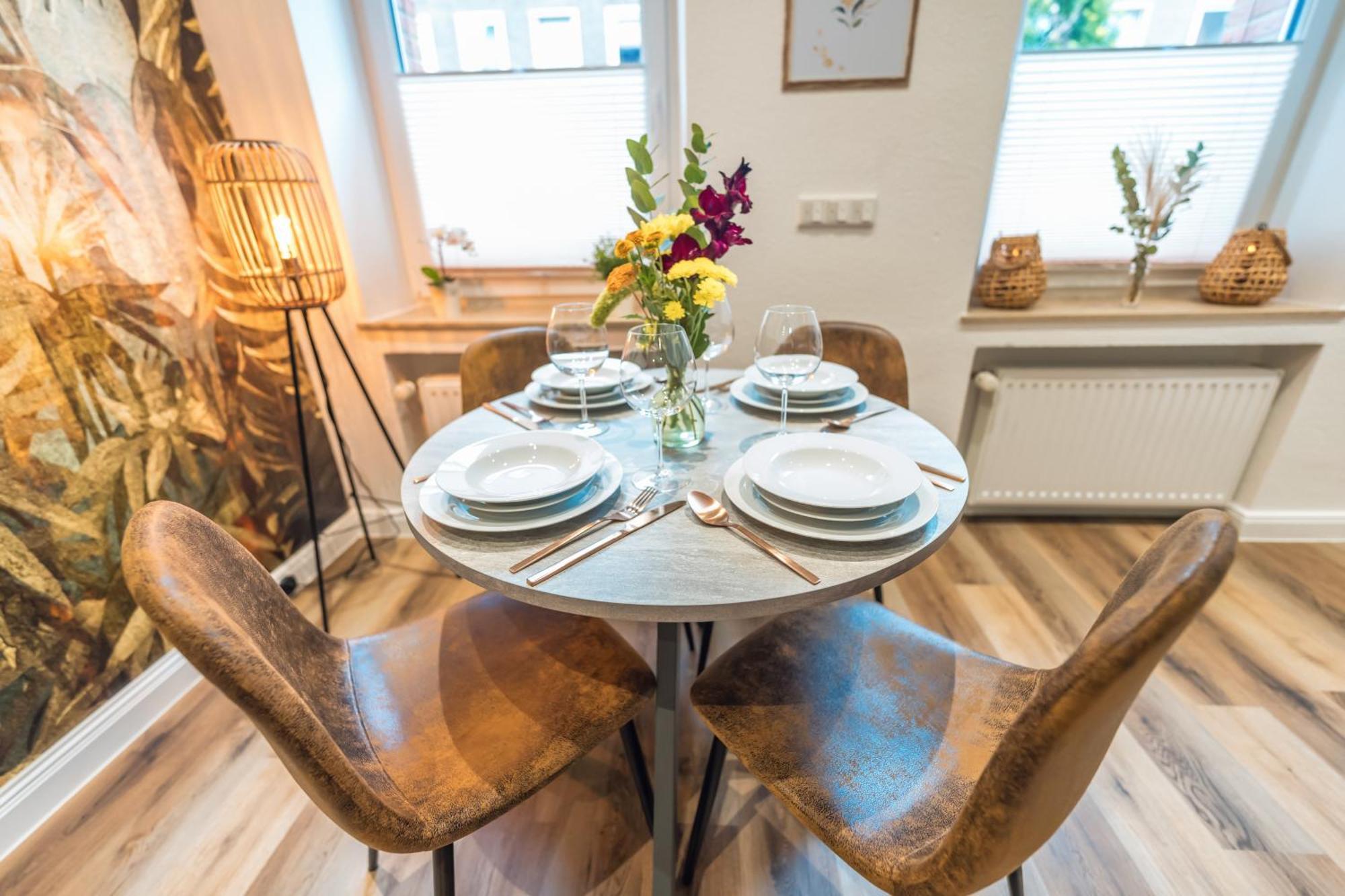 Stylisch - Ruhig - Gemuetlich - Zentral - Einladend Apartment Krefeld Bagian luar foto